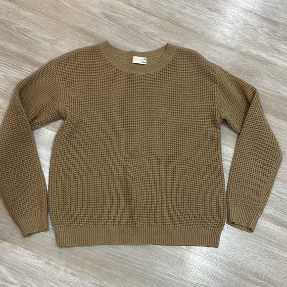 Wilfred Free Isabelli wool Crewneck Sweater in Camel - Picture 5 of 8